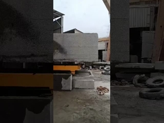 360°回転する作業テーブル付きのブロックトリミング機械