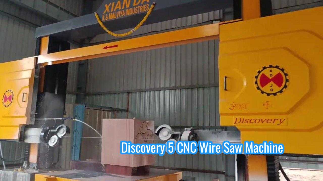 5 軸 CNC ダイヤモンドワイヤーソーマシン 2600 * 3000 * 1500 石加工のための11kw メインモーター