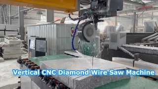 花崗岩大理石用縦型CNCダイヤモンドワイヤーソーマシン