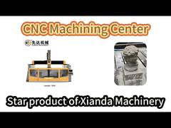 XianDa Leader1500 1500CM 5 軸 CNC 石材加工センターのデモンストレーション