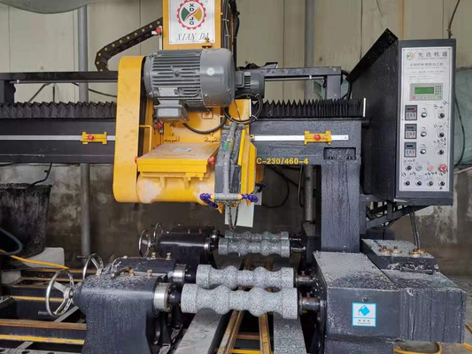 品質  PLC / CNC Four Pcs Baluster Cutting Machine For Pillar，column Base And Column Caps Roadblock 工場