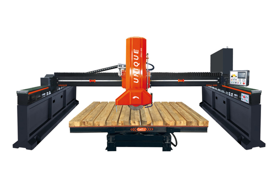 品質  Infrared Automatic Stone Slab Bridge Saw Cutting Machine 21kw 工場