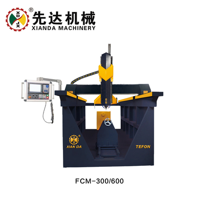 精密なCNC石彫刻機 4軸の柱彫刻機