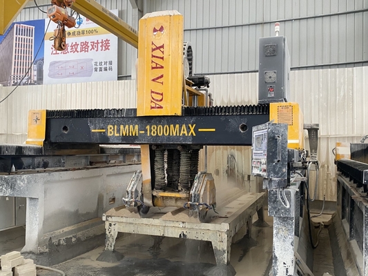 二重ビームブリッジタイプ線形切削とフライディングの石プロファイル切断機