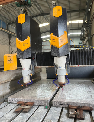 高容量 3 軸 CNC 石彫り 機械 マルブル と グラニート 加工