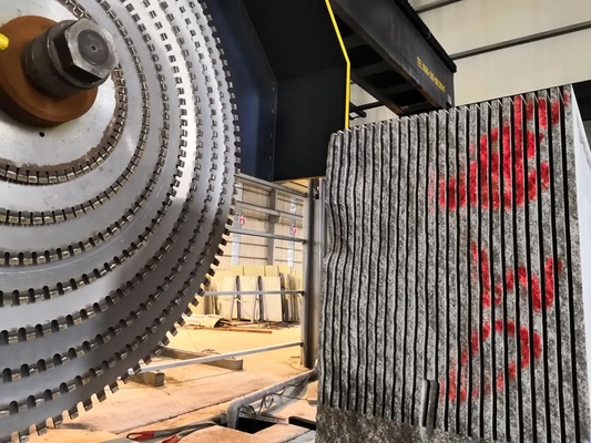 65kW 花崗岩、大理石用精密ブロック切断機
