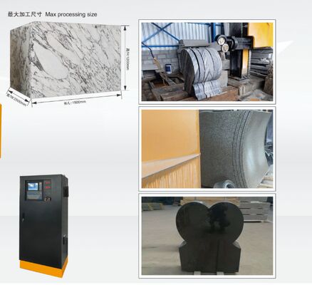 CE認証付き大理石・花崗岩プロファイリング用コンパクト4軸CNCダイヤモンドワイヤーソーマシン - 小型石材切断機