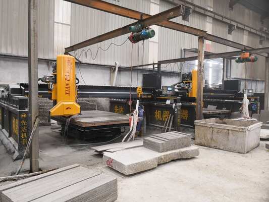 赤外線ブリッジソー レーザー石材 PLC切断機、大規模な大理石と花崗岩のスラブ加工に適しています