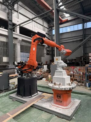 6軸CNCロボット石材切断機（補間制御、オプション7軸回転テーブル付き、精密彫刻用）