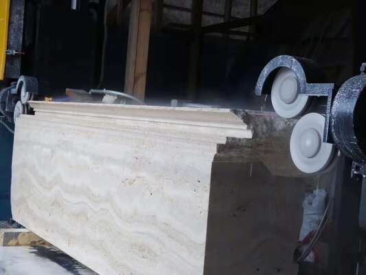 4-Axis CNC Diamond Wire Saw Machine with 360° Servo-Rotary Table, 16-Surface Slideway, and 28 Rolling-Wheel Lift for Precision Stone Cutting