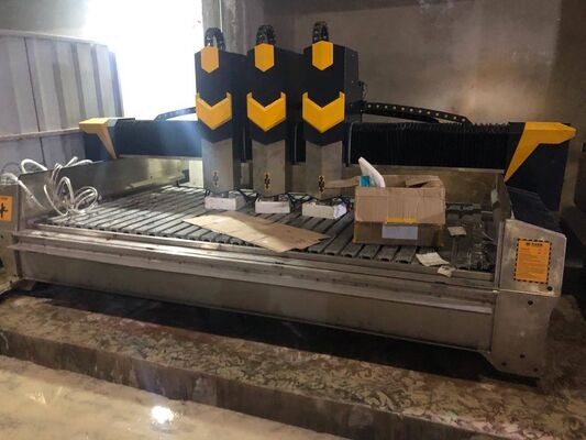 0.02mm精度、対気速度15m/min、電動式点字舗装用CNC石材彫刻機