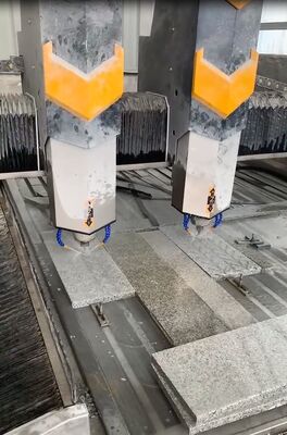 0.02mm精度、対気速度15m/min、電動式点字舗装用CNC石材彫刻機