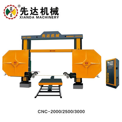 最大加工サイズ 3000x2000x1500mm に対応する 4 つのスピンドルリンケージを備えた CNC ダイヤモンドワイヤーソーマシン、CE および ISO9001 認定済み