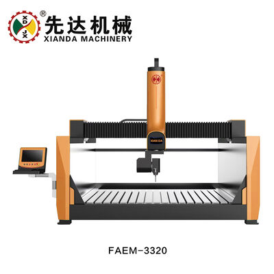 5軸インテリジェントCNCルーター FAEM-3320 3D石像彫刻機