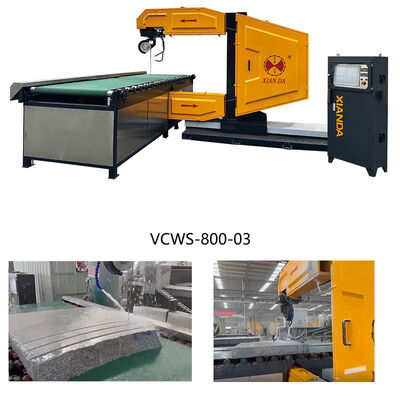 3D 石材プロファイリングおよびブロック切断用の縦型 CNC ダイヤモンド ワイヤー ソー マシン