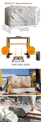 3000mm最大加工サイズ、石材切断用4軸高効率CNCブロック分割機
