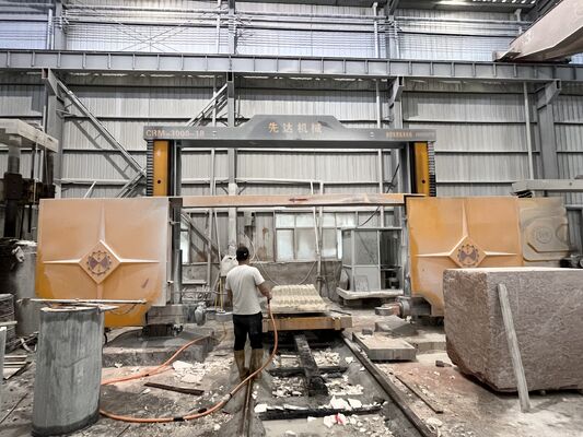 3000mm最大加工サイズ、石材切断用4軸高効率CNCブロック分割機
