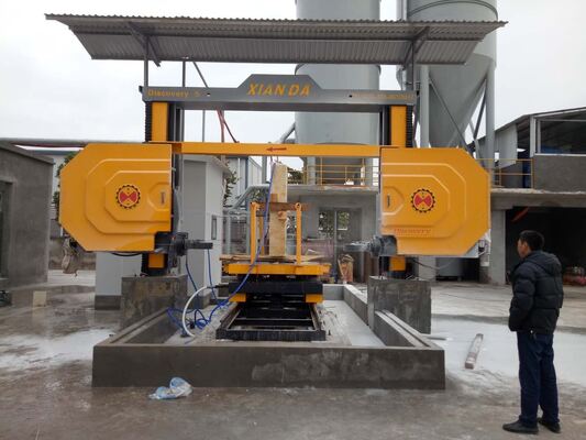 Xianda ディスカバリー 5 軸 CNC ダイヤモンドワイヤー ソー マルマー グラニート 3D 弧柱 形状 石 プロファイル 切断機