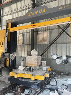 Xianda ディスカバリー 5 軸 CNC ダイヤモンドワイヤー ソー マルマー グラニート 3D 弧柱 形状 石 プロファイル 切断機