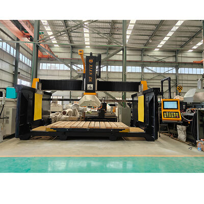 5 軸 CNC ブリッジ 切断 機械 推進 900 高精度 グラニット マルブル ソー 360° 回転