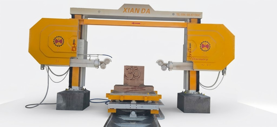 ディスカバリー 4 CNC ダイヤモンドワイヤセール 精密石切削のための20-40 M/S 切断速度と360° サーボ駆動作業台