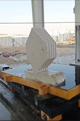 ディスカバリー 4 CNC ダイヤモンドワイヤセール 精密石切削のための20-40 M/S 切断速度と360° サーボ駆動作業台