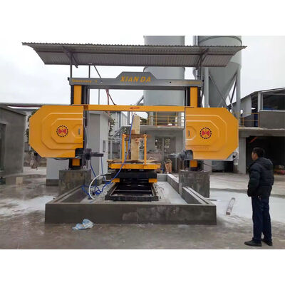 花崗岩大理石ブロックの切断と成形用の自動 5 軸 CNC ダイヤモンド ワイヤー ソー マシン