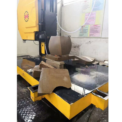 花崗岩大理石ブロックの切断と成形用の自動 5 軸 CNC ダイヤモンド ワイヤー ソー マシン