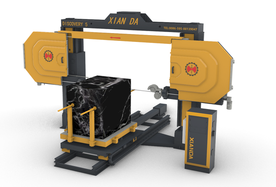 5軸CNCダイヤモンドワイヤーソーマシン 11kwメインモーター付き 大理石・花崗岩の3D形状加工用