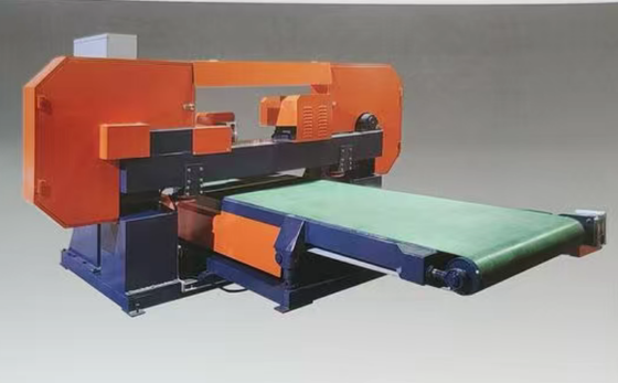 7.5KW主电机、最大切割宽度1250mm、变频输送带速度的数控双用途石材切割机
