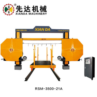 XIANDA RSM-3500-21 ダイヤモンドワイヤーソーマシン、花崗岩大理石分割機用2軸PLCモーションコントロール石材ブロック切断機