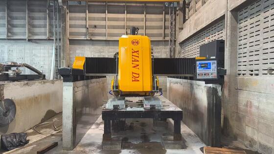 BLMM-1800 3軸CNC石材プロファイリング切断機、最大加工長3500mm、ブリッジ型構造