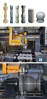 PLC/CNC制御 4 PCS マルマー・グラニットの加工のためのバルスター切断機