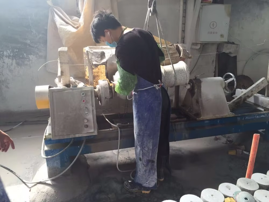 大理石・花崗岩用 簡単操作の手すり子・円柱研磨機