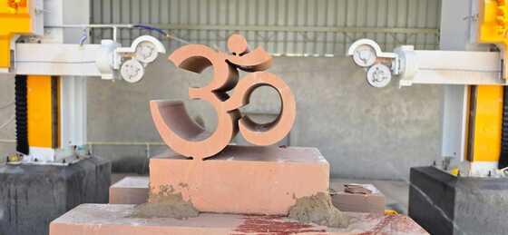 ディスカバリー-4 4 軸 CNC ダイヤモンドワイヤー ソーマシン 15KW 永久磁石モーター 2000*2300*1500mm 石切削