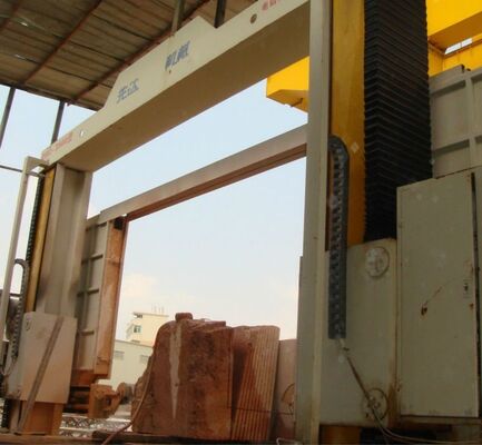 PLC Control Diamond Wire Saw Machine with Synchronous Screw Drive for 3500*3500*2100mm Stone Block Dividing