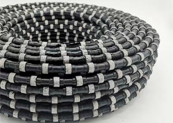 大理石の切り出す用具のダイヤモンド ワイヤーは石11.5mmの切断にロープを見た