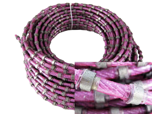 ハード ロックの大理石のブロックのダイヤモンドによって塗られたワイヤーは石25-35m/Sの回線速度については見た
